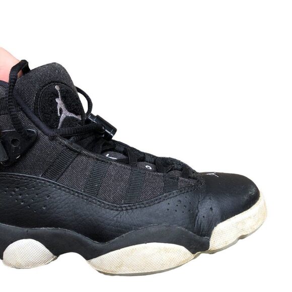 Rare 2016 Air Jordan 6 Rings GS 'Black' Size 5 - Picture 6 of 16
